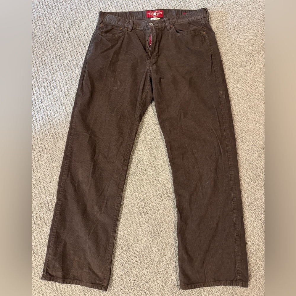 Lucky Brand Brown Corduroy Pants